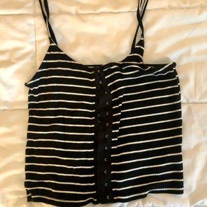 American Eagle Striped Tank Top
